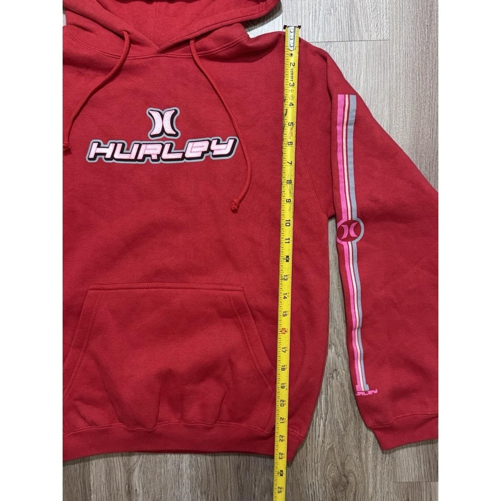 Y2K Hurley Red Women‎ Hoodie Size S - Picture 2 of 8